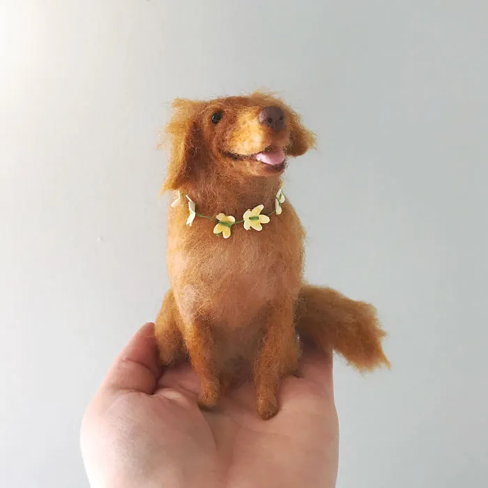 Artist Creates Adorable Puppies From Wool, And They Look So Real
