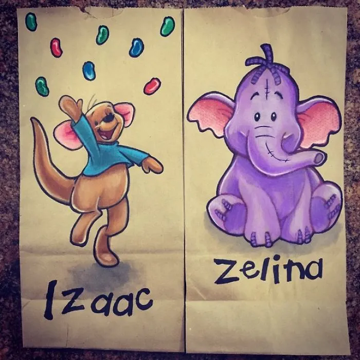 This Dad Started Drawing On His Kids' Lunch Bags 5 Years Ago And Even Obama Loved Them