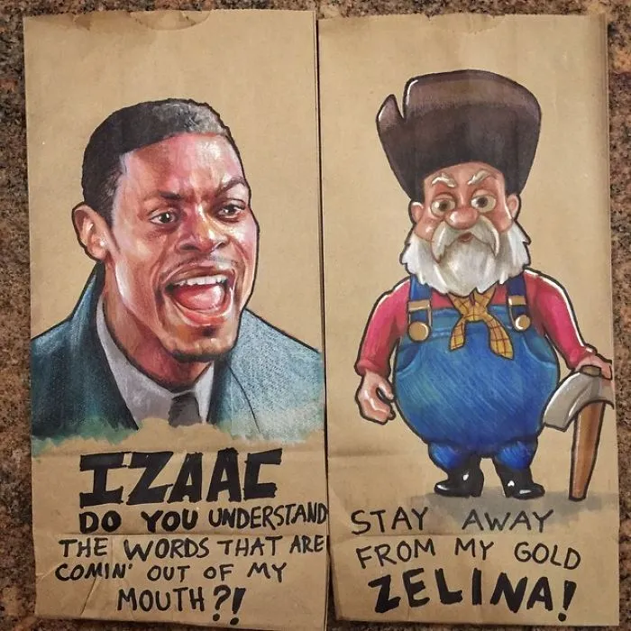 This Dad Started Drawing On His Kids' Lunch Bags 5 Years Ago And Even Obama Loved Them