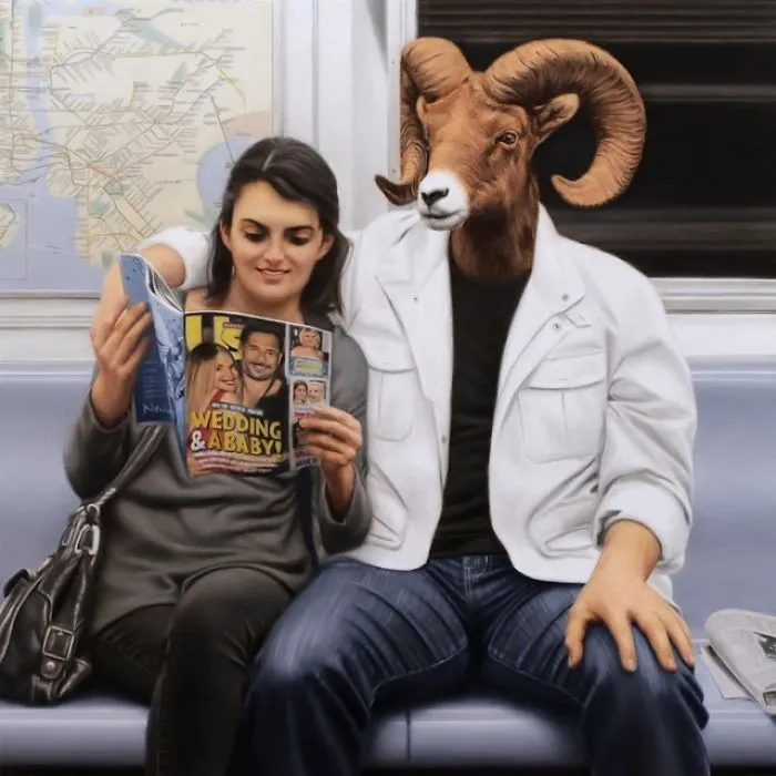 These Surreal Portraits Show How "Wild" The New York Subway Is