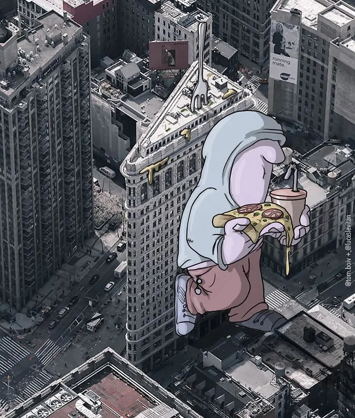 Artist "Invades" Strangers' Photos On Instagram By Adding His Hilarious Illustrations