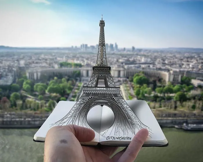 Artist Blends His Drawings With Photography To Mess With Your Brain