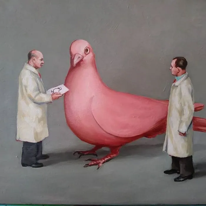 Artist Illustrates Human Behavior Jumping Across Different Mediums