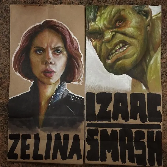This Dad Started Drawing On His Kids' Lunch Bags 5 Years Ago And Even Obama Loved Them