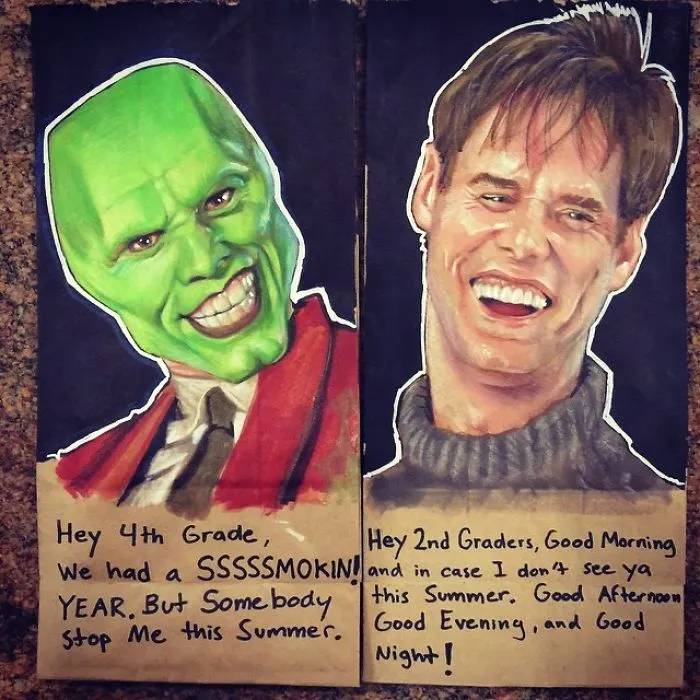 This Dad Started Drawing On His Kids' Lunch Bags 5 Years Ago And Even Obama Loved Them