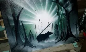 I Create Fantasy-Like Paintings Using Spray Paint