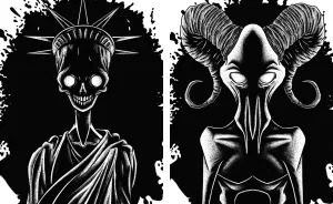 I Created Dark Illustrations To Portray The Masks We Wear