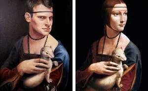 Oil Painting Parodies: Swapping Heads Using Old Paintings