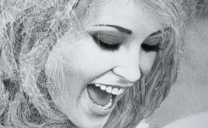 I Drew Sharon Tate Using Dots