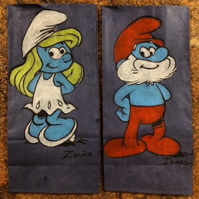 This Dad Started Drawing On His Kids' Lunch Bags 5 Years Ago And Even Obama Loved Them