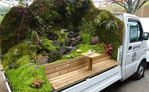 Japanese Compete To See Who Can Turn The Back Of Their Truck Into The Best Garden, And The Result Is Awesome