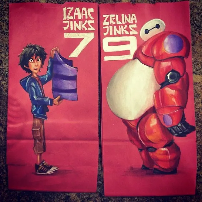 This Dad Started Drawing On His Kids' Lunch Bags 5 Years Ago And Even Obama Loved Them