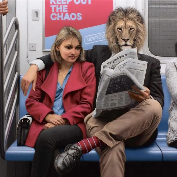 These Surreal Portraits Show How "Wild" The New York Subway Is