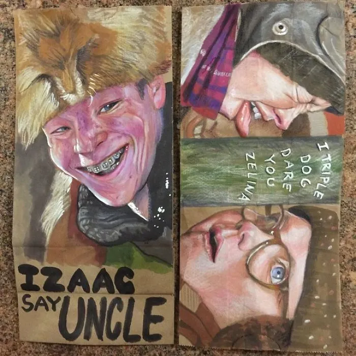 This Dad Started Drawing On His Kids' Lunch Bags 5 Years Ago And Even Obama Loved Them