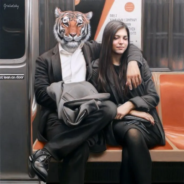 These Surreal Portraits Show How "Wild" The New York Subway Is