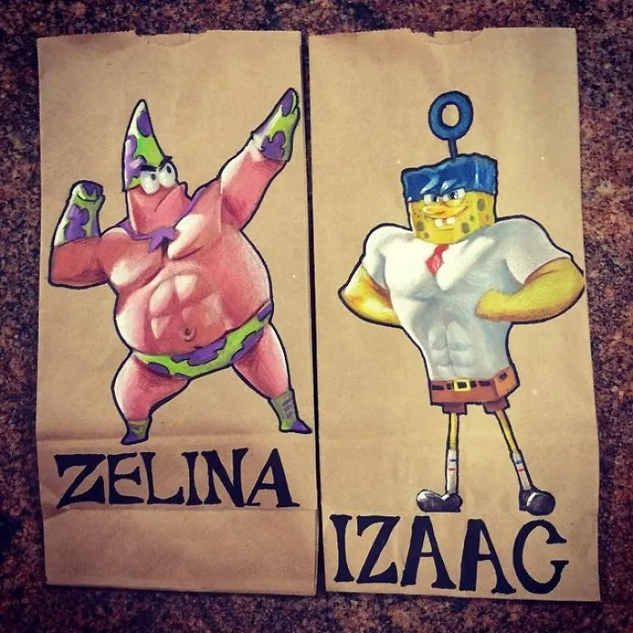 This Dad Started Drawing On His Kids' Lunch Bags 5 Years Ago And Even Obama Loved Them