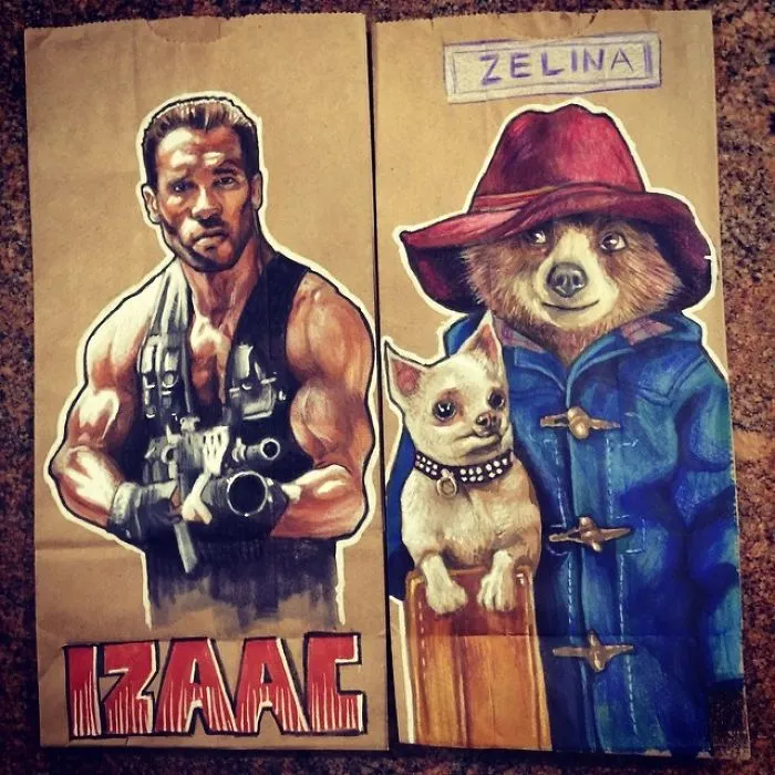 This Dad Started Drawing On His Kids' Lunch Bags 5 Years Ago And Even Obama Loved Them