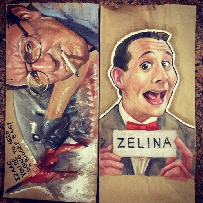 This Dad Started Drawing On His Kids' Lunch Bags 5 Years Ago And Even Obama Loved Them