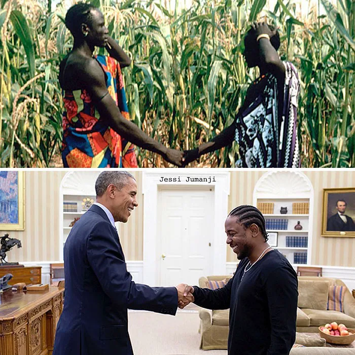 Artist Reunites Black Celebrities With Their "African Counterparts" From The Past
