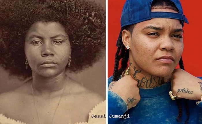 Artist Reunites Black Celebrities With Their "African Counterparts" From The Past