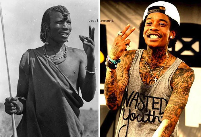 Artist Reunites Black Celebrities With Their "African Counterparts" From The Past