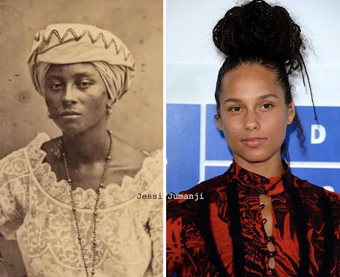 Artist Reunites Black Celebrities With Their "African Counterparts" From The Past