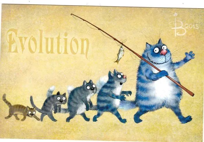 Artist Draws Lovely Blue Cats And The Result Is Charming