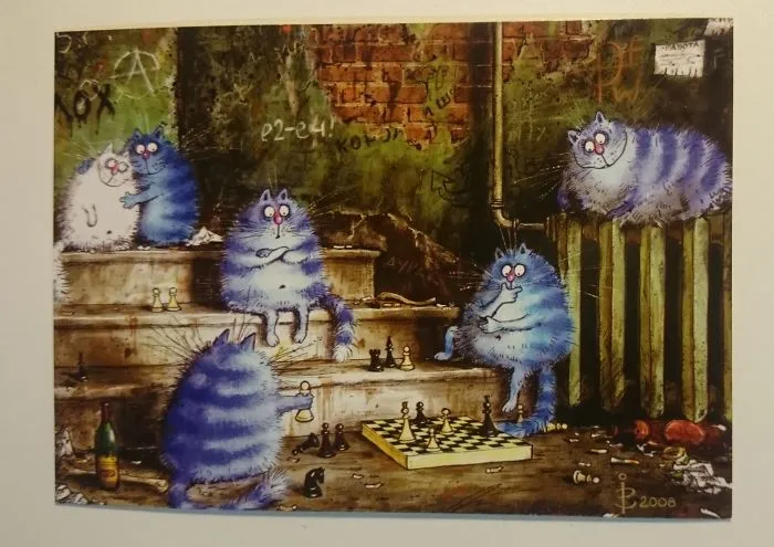 Artist Draws Lovely Blue Cats And The Result Is Charming