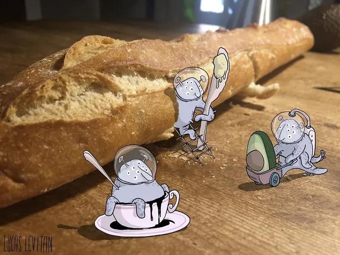 Artist "Invades" Strangers' Photos On Instagram By Adding His Hilarious Illustrations
