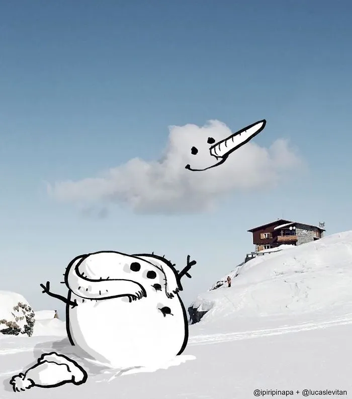 Artist "Invades" Strangers' Photos On Instagram By Adding His Hilarious Illustrations