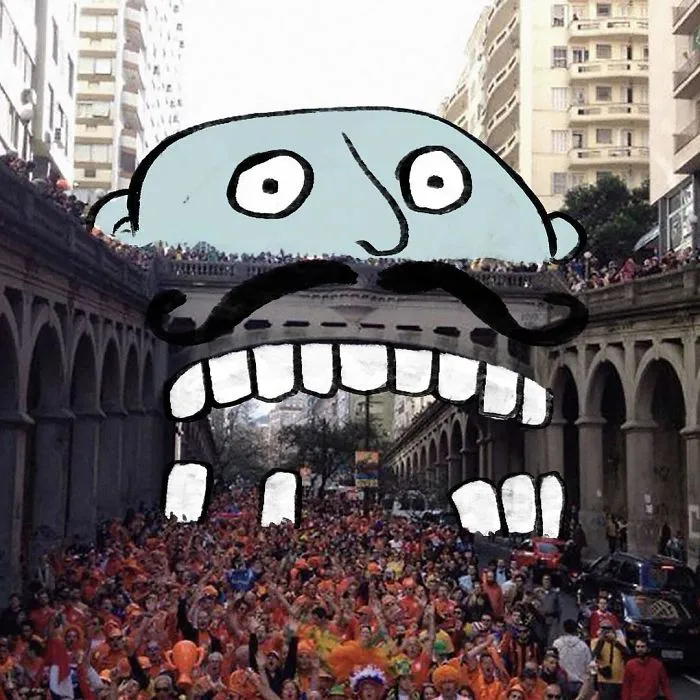 Artist "Invades" Strangers' Photos On Instagram By Adding His Hilarious Illustrations