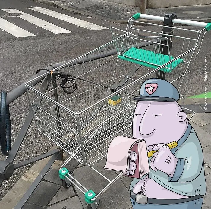Artist "Invades" Strangers' Photos On Instagram By Adding His Hilarious Illustrations