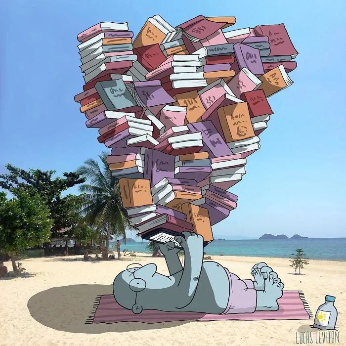 Artist "Invades" Strangers' Photos On Instagram By Adding His Hilarious Illustrations