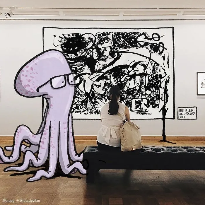 Artist "Invades" Strangers' Photos On Instagram By Adding His Hilarious Illustrations