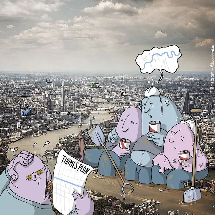Artist "Invades" Strangers' Photos On Instagram By Adding His Hilarious Illustrations