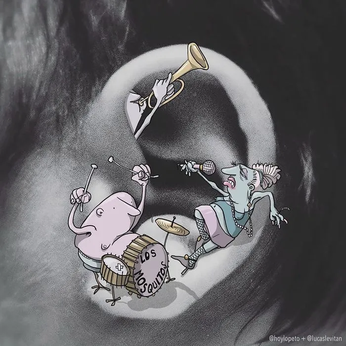 Artist "Invades" Strangers' Photos On Instagram By Adding His Hilarious Illustrations