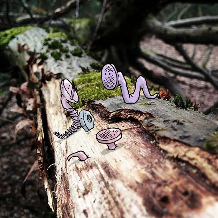 Artist "Invades" Strangers' Photos On Instagram By Adding His Hilarious Illustrations