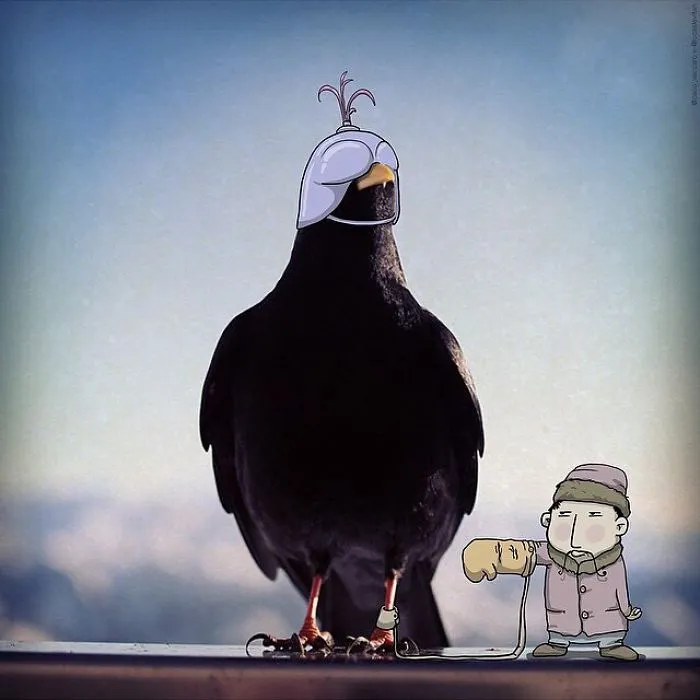 Artist "Invades" Strangers' Photos On Instagram By Adding His Hilarious Illustrations