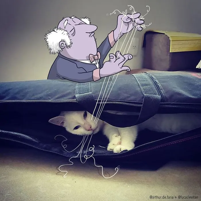 Artist "Invades" Strangers' Photos On Instagram By Adding His Hilarious Illustrations