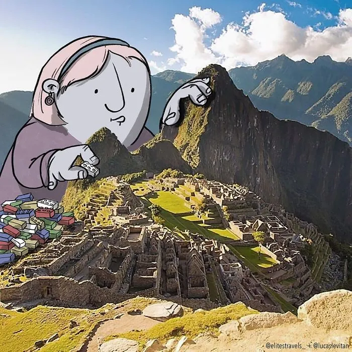 Artist "Invades" Strangers' Photos On Instagram By Adding His Hilarious Illustrations