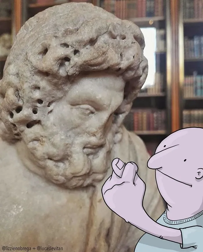 Artist "Invades" Strangers' Photos On Instagram By Adding His Hilarious Illustrations