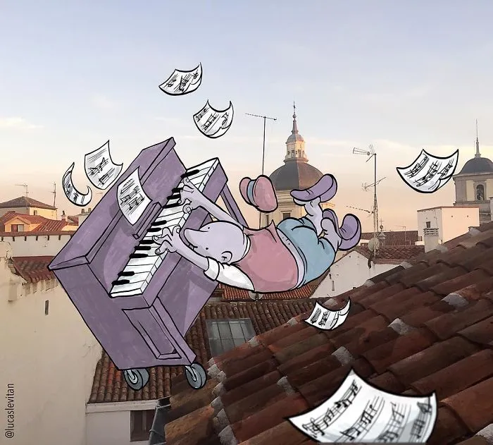Artist "Invades" Strangers' Photos On Instagram By Adding His Hilarious Illustrations