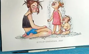 Artist Paints Her Everyday Life As A Mom That Only Those With Children Will Understand