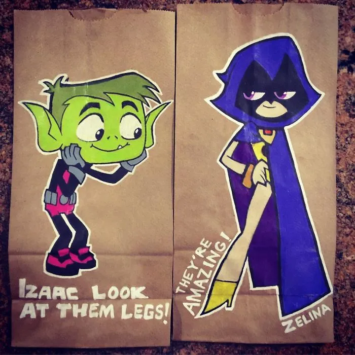This Dad Started Drawing On His Kids' Lunch Bags 5 Years Ago And Even Obama Loved Them