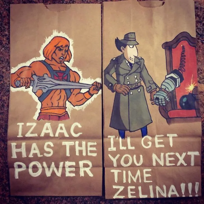 This Dad Started Drawing On His Kids' Lunch Bags 5 Years Ago And Even Obama Loved Them