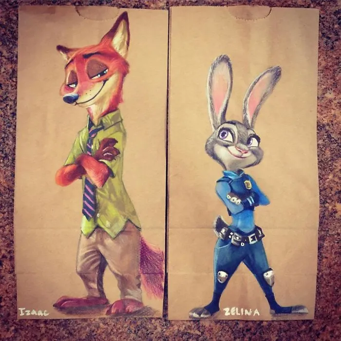 This Dad Started Drawing On His Kids' Lunch Bags 5 Years Ago And Even Obama Loved Them