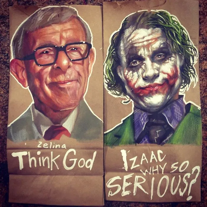 This Dad Started Drawing On His Kids' Lunch Bags 5 Years Ago And Even Obama Loved Them