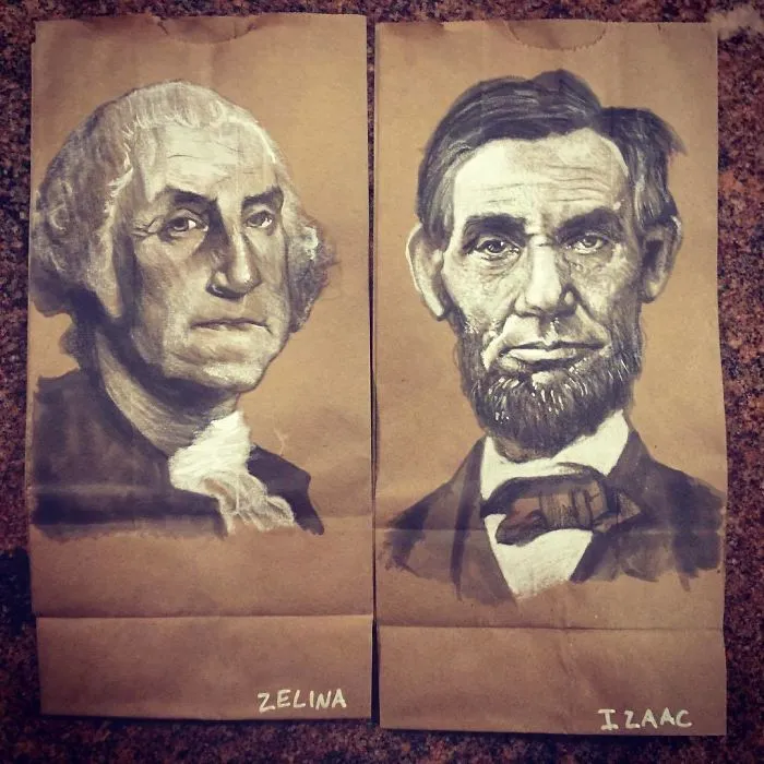 This Dad Started Drawing On His Kids' Lunch Bags 5 Years Ago And Even Obama Loved Them