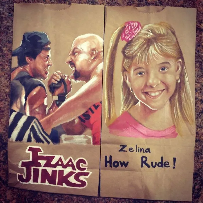 This Dad Started Drawing On His Kids' Lunch Bags 5 Years Ago And Even Obama Loved Them