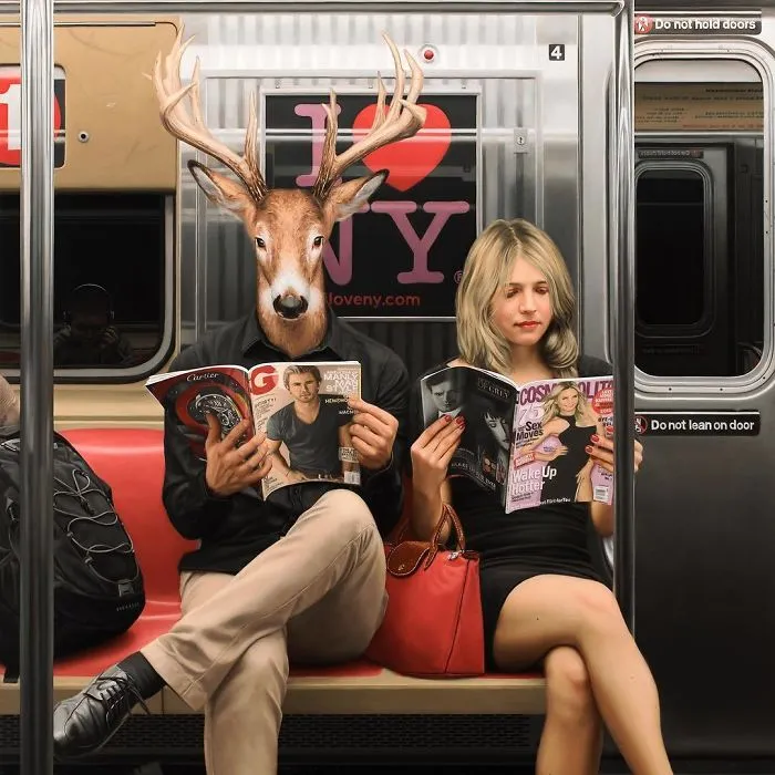 These Surreal Portraits Show How "Wild" The New York Subway Is